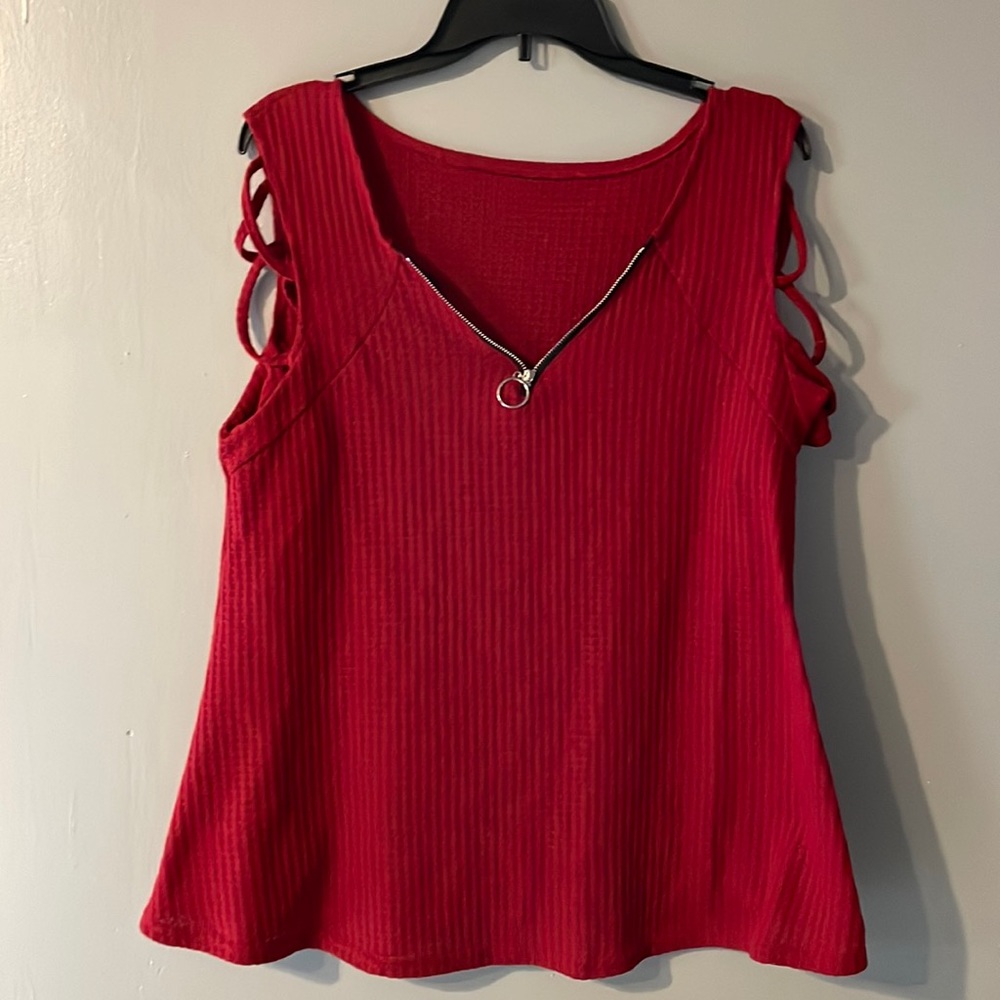5/$15 Red Blouse